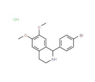 1-(4-Bromo-phenyl)-6,7-dimethoxy-1,2,3,4-tetrahydro-isoquinoline hydrochloride - chemical structure image