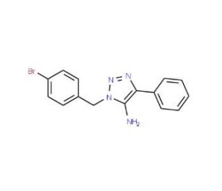 1-(4-Bromobenzyl)-4-phenyl-1H-1,2,3-triazol-5-ylamine - chemical structure image