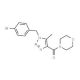 [1-(4-Bromobenzyl)-5-methyl-1H-1,2,3-triazol-4-yl](morpholino)methanone - chemical structure image