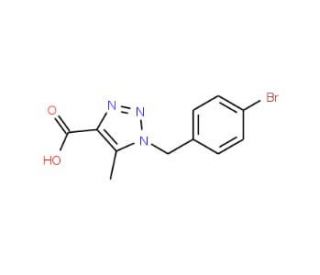 1-(4-Bromobenzyl)-5-methyl-1H-1,2,3-triazole-4-carboxylic acid (CAS 845885-94-1) - chemical structure image