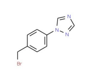 1-[4-(Bromomethyl)phenyl]-1H-1,2,4-triazole (CAS 58419-69-5) - chemical structure image