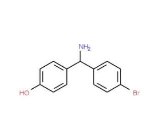 1-(4-Bromophenyl)-1-(4-hydroxyphenyl)methylamine (CAS 886362-83-0) - chemical structure image