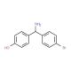1-(4-Bromophenyl)-1-(4-hydroxyphenyl)methylamine (CAS 886362-83-0) - chemical structure image