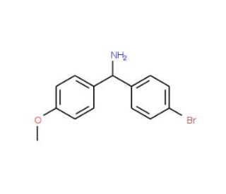1-(4-Bromophenyl)-1-(4-methoxyphenyl)methylamine (CAS 886362-84-1) - chemical structure image