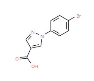 1-(4-bromophenyl)-1H-pyrazole-4-carboxylic acid - chemical structure image