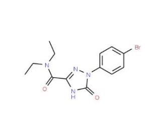 1-(4-Bromophenyl)-2,5-dihydro-5-oxo-1H-1,2,4-triazole-3-carboxylic acid diethylamide - chemical structure image