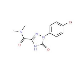 1-(4-Bromophenyl)-2,5-dihydro-5-oxo-1H-1,2,4-triazole-3-carboxylic acid dimethylamide - chemical structure image