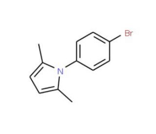 1-(4-Bromophenyl)-2,5-dimethylpyrrole (CAS 5044-24-6) - chemical structure image