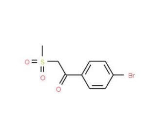 1-(4-Bromophenyl)-2-(methylsulfonyl)-1-ethanone - chemical structure image