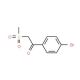 1-(4-Bromophenyl)-2-(methylsulfonyl)-1-ethanone - chemical structure image