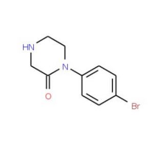 1-(4-Bromophenyl)-2-piperazinone (CAS 877679-22-6) - chemical structure image