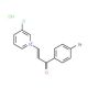 1-(4-bromophenyl)-3-(3-chloropyridinium-1-yl)prop-2-en-1-one chloride - chemical structure image