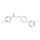 1-(4-Bromophenyl)-3-[4-(3-chlorophenyl)-piperazino]-1-propanone - chemical structure image