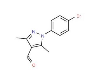 1-(4-bromophenyl)-3,5-dimethyl-1H-pyrazole-4-carbaldehyde - chemical structure image