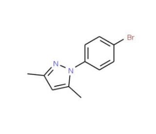1-(4-Bromophenyl)-3,5-dimethyl-1H-pyrazole (CAS 62546-27-4) - chemical structure image