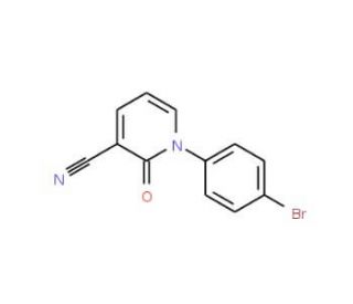 1-(4-Bromophenyl)-3-cyano-2(1H)-pyridinone (CAS 929000-84-0) - chemical structure image