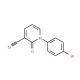 1-(4-Bromophenyl)-3-cyano-2(1H)-pyridinone (CAS 929000-84-0) - chemical structure image