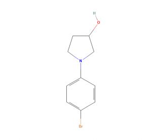 1-(4-Bromophenyl)-3-pyrrolidinol (CAS 536742-64-0) - chemical structure image