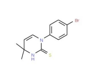1-(4-Bromophenyl)-4,4-dimethyl-1,4-dihydropyrimidine-2-thiol - chemical structure image