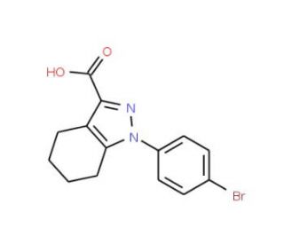 1-(4-bromophenyl)-4,5,6,7-tetrahydro-1H-indazole-3-carboxylic acid - chemical structure image
