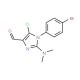 1-(4-bromophenyl)-5-chloro-2-(dimethylamino)-1H-imidazole-4-carbaldehyde - chemical structure image
