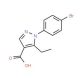 1-(4-bromophenyl)-5-ethyl-1H-pyrazole-4-carboxylic acid - chemical structure image