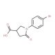 1-(4-Bromophenyl)-5-oxopyrrolidine-3-carboxylic acid (CAS 91348-51-5) - chemical structure image