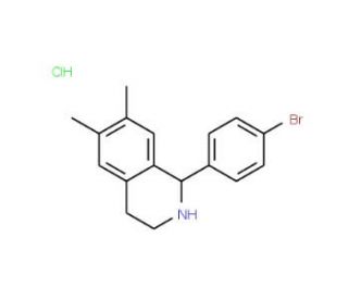 1-(4-Bromophenyl)-6,7-dimethyl-1,2,3,4-tetrahydroisoquinoline hydrochloride - chemical structure image