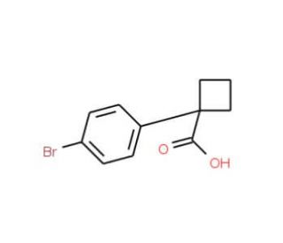 1-(4-Bromophenyl)cyclobutanecarboxylic acid (CAS 151157-49-2) - chemical structure image