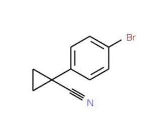 1-(4-bromophenyl)cyclopropanecarbonitrile (CAS 124276-67-1) - chemical structure image