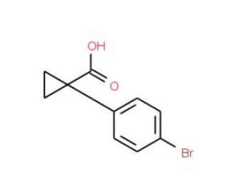 1-(4-bromophenyl)cyclopropanecarboxylic acid (CAS 345965-52-8) - chemical structure image