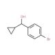 [1-(4-Bromophenyl)cyclopropyl]methanol (CAS 98480-31-0) - chemical structure image