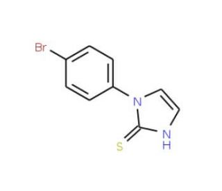 1-(4-Bromophenyl)imidazoline-2-thione (CAS 17452-23-2) - chemical structure image