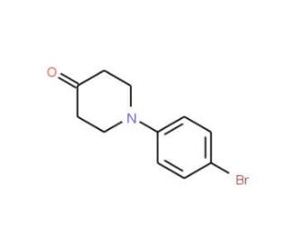 1-(4-Bromophenyl)piperidin-4-one (CAS 154913-23-2) - chemical structure image