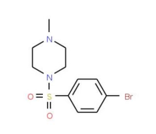 1-(4-Bromophenylsulfonyl)-4-methylpiperazine (CAS 837-12-7) - chemical structure image