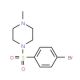 1-(4-Bromophenylsulfonyl)-4-methylpiperazine (CAS 837-12-7) - chemical structure image