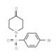 1-(4-Bromophenylsulfonyl)piperidin-4-one (CAS 929000-54-4) - chemical structure image