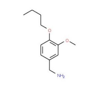 1-(4-butoxy-3-methoxyphenyl)methanamine - chemical structure image