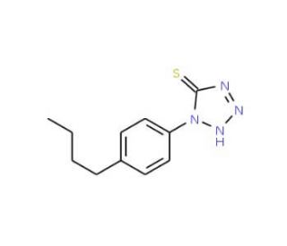 1-(4-Butyl-phenyl)-1H-tetrazole-5-thiol - chemical structure image