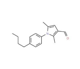 1-(4-butylphenyl)-2,5-dimethyl-1H-pyrrole-3-carbaldehyde (CAS 428853-87-6) - chemical structure image