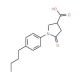1-(4-butylphenyl)-5-oxopyrrolidine-3-carboxylic acid - chemical structure image