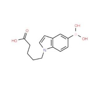 1-(4-Carboxybutyl)indole-5-boronic acid (CAS 1072946-60-1) - chemical structure image