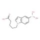 1-(4-Carboxybutyl)indole-5-boronic acid (CAS 1072946-60-1) - chemical structure image