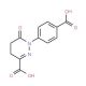 1-(4-Carboxyphenyl)-6-oxo-1,4,5,6-tetra-hydropyridazine-3-carboxylic acid - chemical structure image