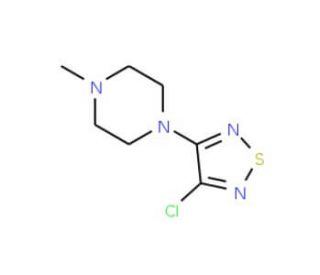 1-(4-Chloro-1,2,5-thiadiazol-3-yl)-4-methylpiperazine (CAS 870987-89-6) - chemical structure image