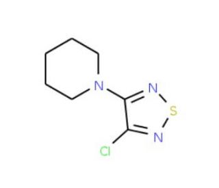 1-(4-Chloro-1,2,5-thiadiazol-3-yl)piperidine (CAS 173053-54-8) - chemical structure image