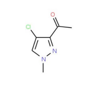 1-(4-Chloro-1-methyl-1H-pyrazol-3-yl)-ethanone (CAS 1004194-08-4) - chemical structure image