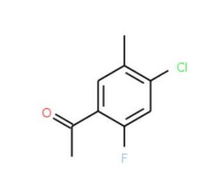 1-(4-Chloro-2-fluoro-5-methylphenyl)-1-ethanone (CAS 177211-26-6) - chemical structure image