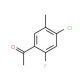 1-(4-Chloro-2-fluoro-5-methylphenyl)-1-ethanone (CAS 177211-26-6) - chemical structure image