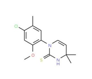 1-(4-Chloro-2-methoxy-5-methylphenyl)-4,4-dimethyl-1,4-dihydropyrimidine-2-thiol - chemical structure image